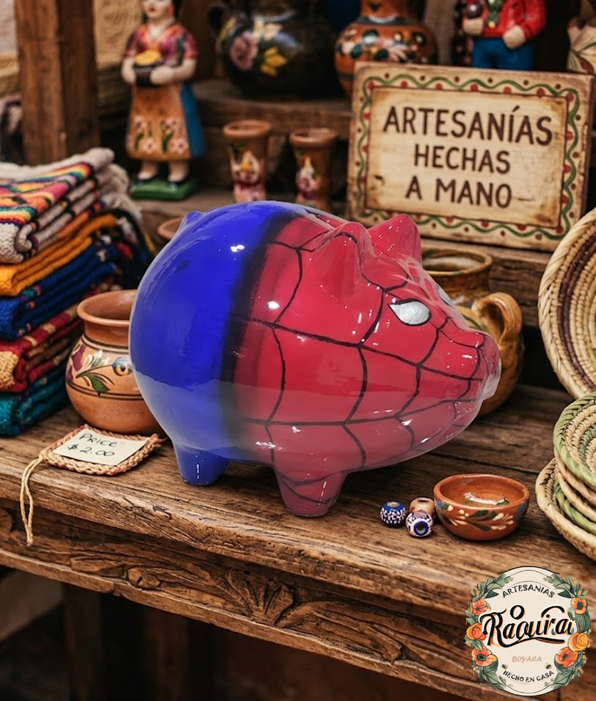Alcancía SpiderMan - Cerdo Araña