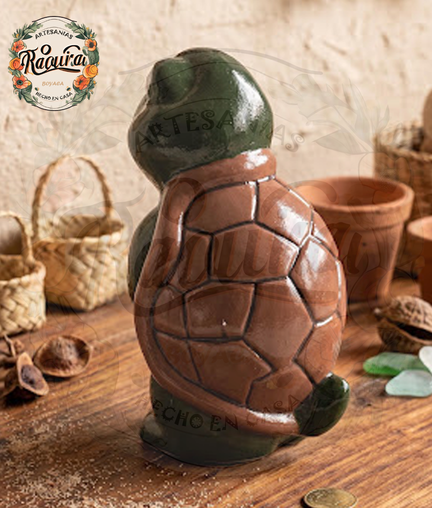 Alcancía Tortuga De Cerámica - Diseño Divertido Y Original