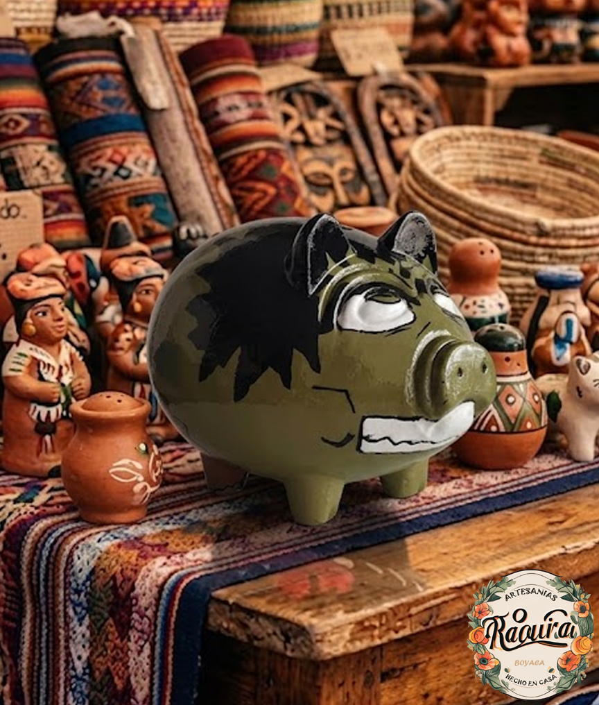 Alcancía Hulk Marrano De Barro