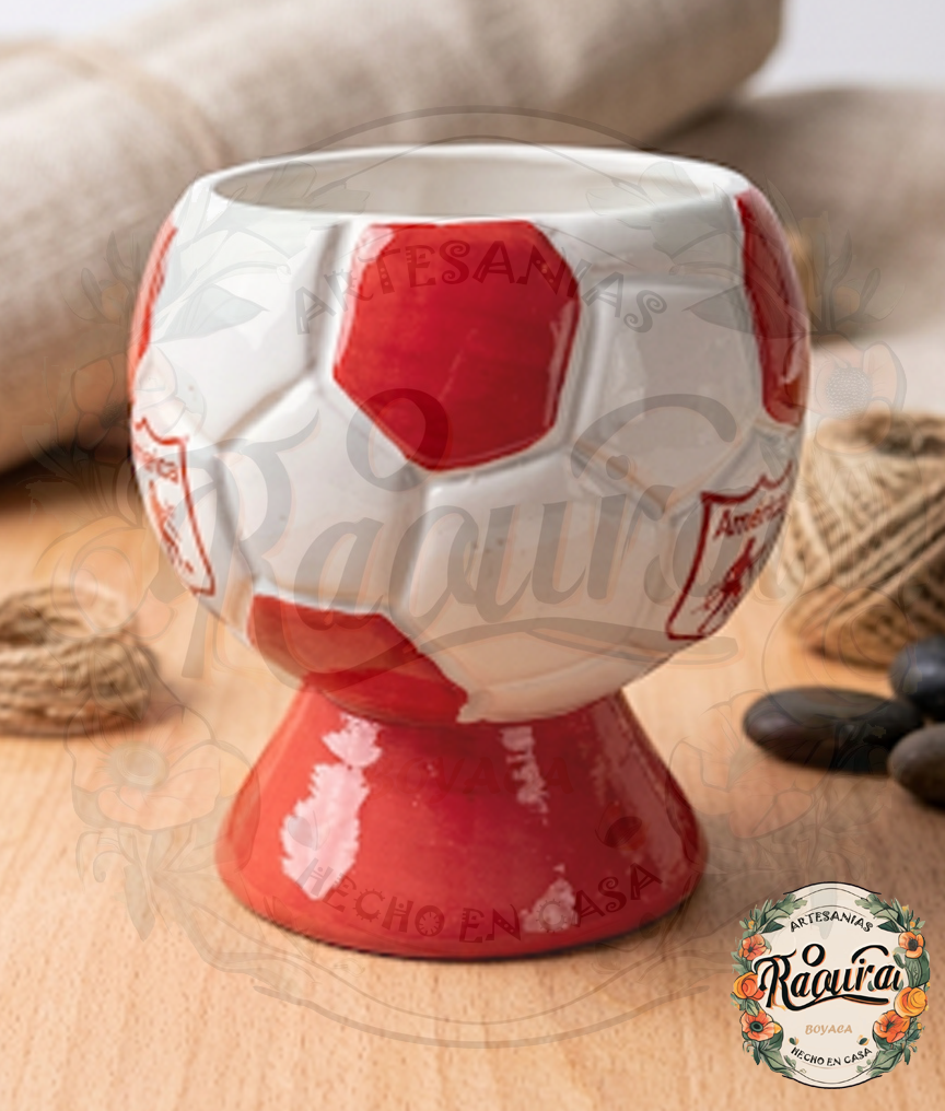 Matera Balón America de Cali Cerámica Artesanal Hecho A Mano