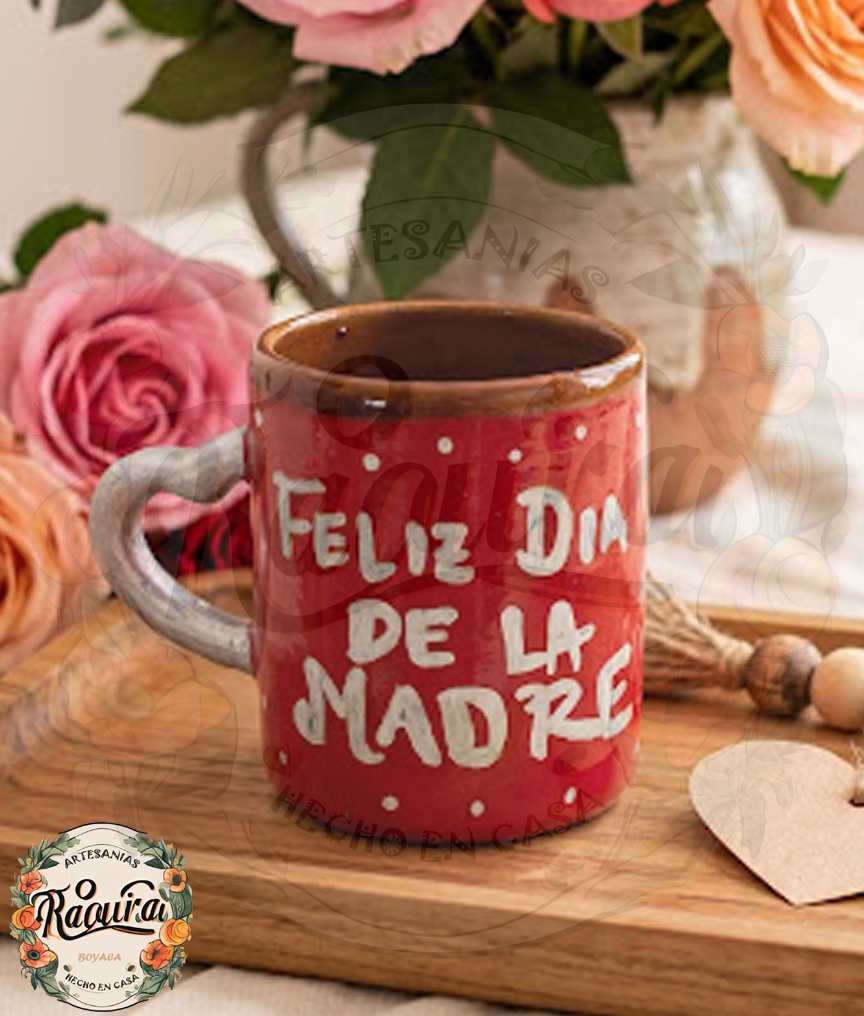 Pocillo - Mug Día De La Madre Rojo - Regalo Personalizado